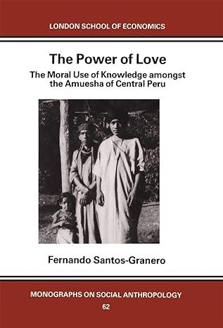 the power of love the moral use of knowledge among the amuesga of central peru 1st edition fernando