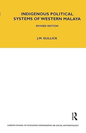 indigenous political systems of west malaya 1st edition j. m. gullick 0367716925, 978-0367716929
