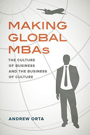 making global mbas the culture of business and the business of culture 1st edition orta 0520325400,