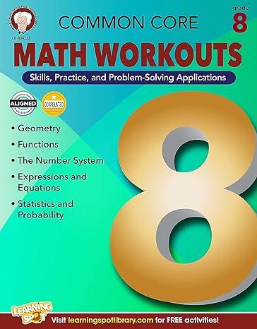 mark twain common core math workouts resource book grade 8 1st edition karise mace, keegen gennuso