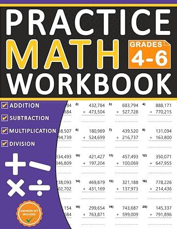 6 digit math workbook for grades 4 6 with addition 1st edition ava school ?b0cmxl5rlr, 979-8866763115