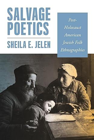 salvage poetics post holocaust american jewish folk ethnographies 1st edition sheila e. jelen 081435081x,