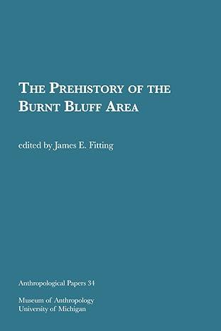 the prehistory of the burnt bluff area 1st edition james e. fitting 1949098133, 978-1949098136