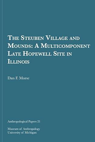 the steuben village and mounds a multicomponent late hopewell site in illinois 1st edition dan f. morse