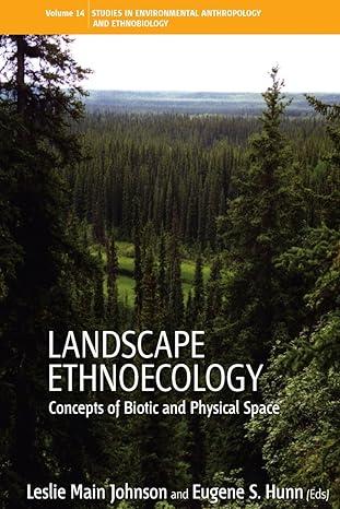 landscape ethnoecology concepts of biotic and physical space 1st edition leslie main johnson, eugene s. hunn