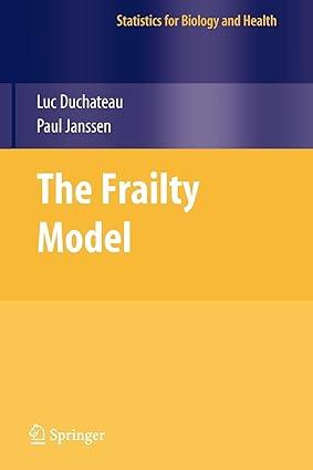 the frailty model 1st edition luc duchateau, paul janssen 144192499x, 978-1441924995