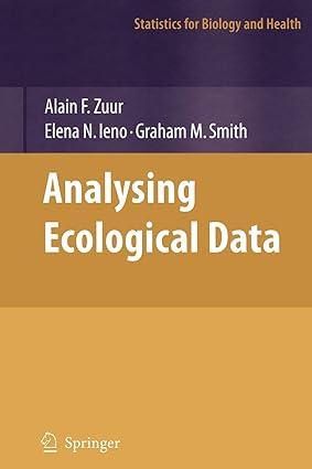 analyzing ecological data 1st edition alain zuur, elena n. ieno, graham m. smith 1441923578, 978-1441923578