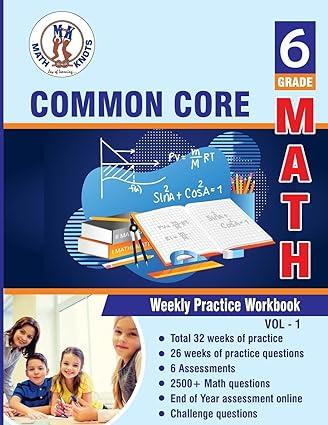 grade 6 common core math 1st edition vemuri 108809743x, 978-1088097434