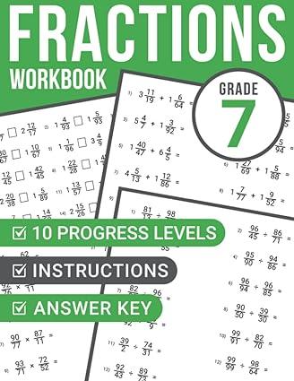 fractions workbook grade 7 1st edition nermilio books b0bcsls7c8, 979-8351232942