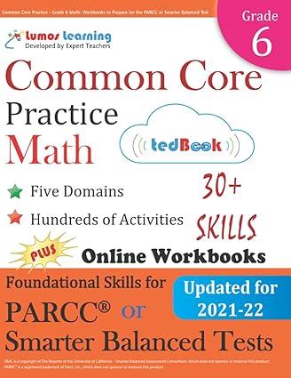common core practice grade 6 math 1st edition lumos learning 1940484464, 978-1940484464
