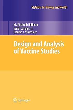 Design And Analysis Of Vaccine Studies