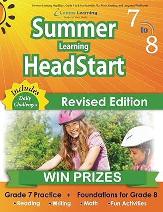 summer learning headstart grade 7 to 8 1st edition lumos learning, lumos summer learning headstart