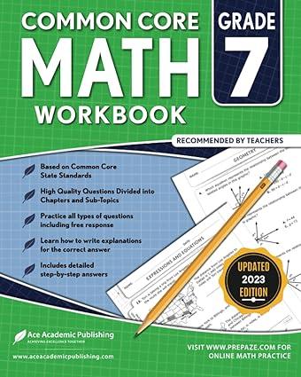 7th grade math workbook common core math workbook 1st edition ace academic publishing 1949383318,