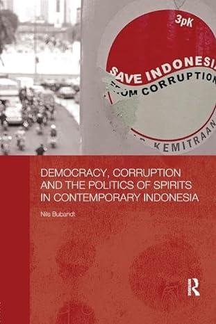 democracy corruption and the politics of spirits in contemporary indonesia 1st edition nils bubandt