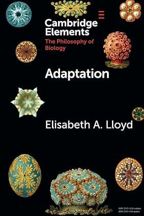 adaptation 1st edition elisabeth lloyd 1108727549, 978-1108727549