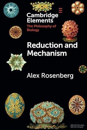 reduction and mechanism 1st edition alex rosenberg 1108742319, 978-1108742313