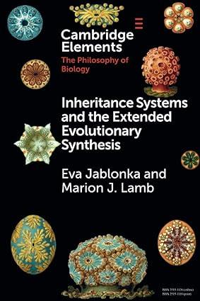 inheritance systems and the extended evolutionary synthesis 1st edition eva jablonka, marion j. lamb
