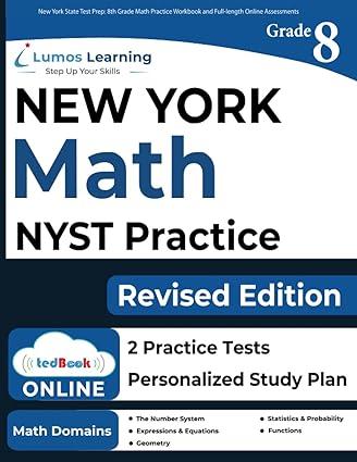 new york state test prep 8th grade math practice workbook and full length online assessments 1st edition