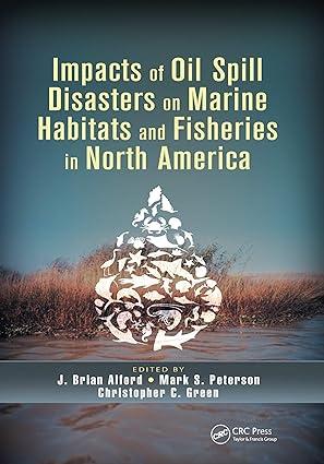impacts of oil spill disasters on marine habitats and fisheries in north america 1st edition j. brian alford,