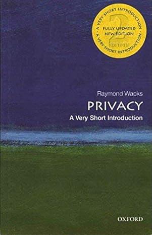 privacy 1st edition raymond wacks 1108433960, 978-1108433969