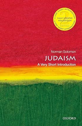 judaism 2nd edition norman solomon 0199687358, 978-0199687350