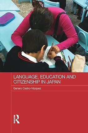 language education and citizenship in japan 1st edition genaro castro-vázquez 1138816639, 978-1138816633