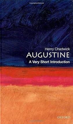 augustine 1st edition henry chadwick 0192854526, 978-0192854520