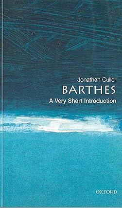 barthes 1st revised edition jonathan culler 0192801597, 978-0192801593
