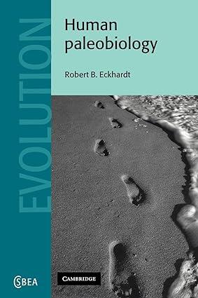 human paleobiology 1st edition robert b. eckhardt 0521123852, 978-0521123853