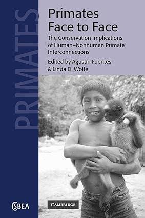 primates face to face the conservation implications of human nonhuman primate interconnections 1st edition