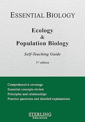 ecology and population biology essential biology self teaching guide 3rd edition sterling education
