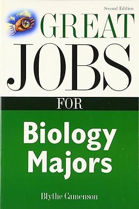 great jobs for biology majors 2nd edition blythe camenson 0071408983, 978-0071408981