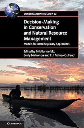 decision making in conservation and natural resource management models for interdisciplinary approaches 1st