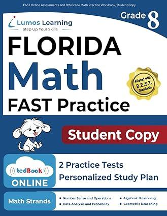 fast online assessments and 8th grade math practice workbook student copy 1st edition lumos learning