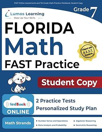fast online assessments and 7th grade math practice workbook student copy 1st edition lumos learning