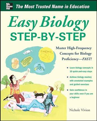 easy biology step by step 1st edition nichole vivion 0071767797, 978-0071767798