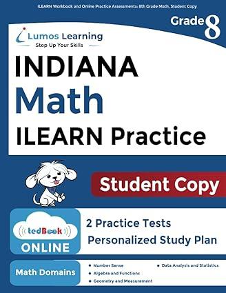 ilearn workbook and online practice assessments 8th grade math student copy 1st edition lumos learning