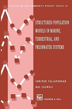 structured population models in marine terrestrial and freshwater systems 1st edition shripad tuljapurkar,
