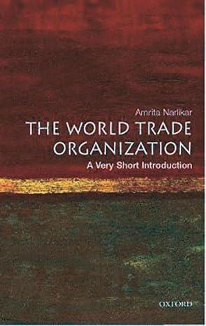 the world trade organization 1st edition amrita narlikar 0192806084, 978-0192806086