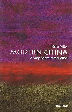 modern china 1st edition rana mitter 0199228027, 978-0199228027
