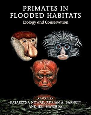 primates in flooded habitats ecology and conservation 1st edition katarzyna nowak, adrian a. barnett, ikki