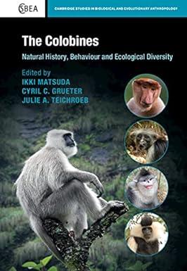 the colobines natural history behaviour and ecological diversity 1st edition ikki matsuda, cyril c. grueter,