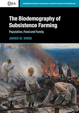 the biodemography of subsistence farming population food and family 1st edition james w. wood 1107033411,