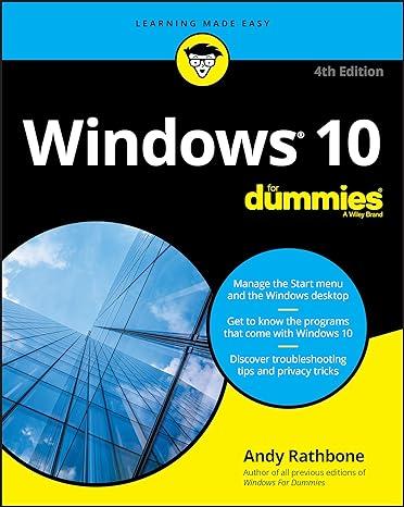 windows 10 for dummies 4th edition andy rathbone 1119679338, 978-1119679332