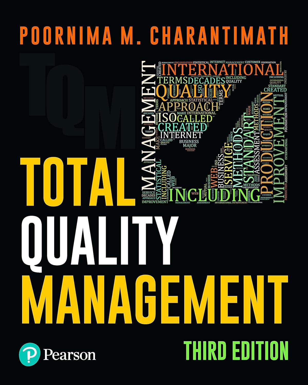 total quality management 3rd edition poornima m. charantimath 9332579393, 978-9332579392
