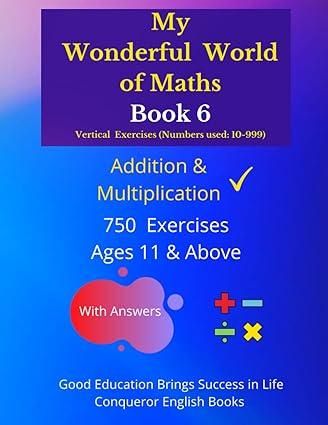 my wonderful world of maths book 6 1st edition janggikor wigger 3039611291, 978-3039611294