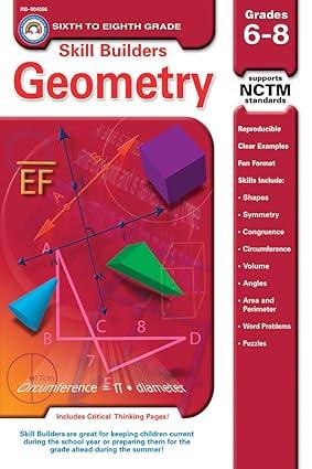 geometry grades 6 8 skill builders™ 1st edition douglas m. sept 1600221548, 978-1600221545