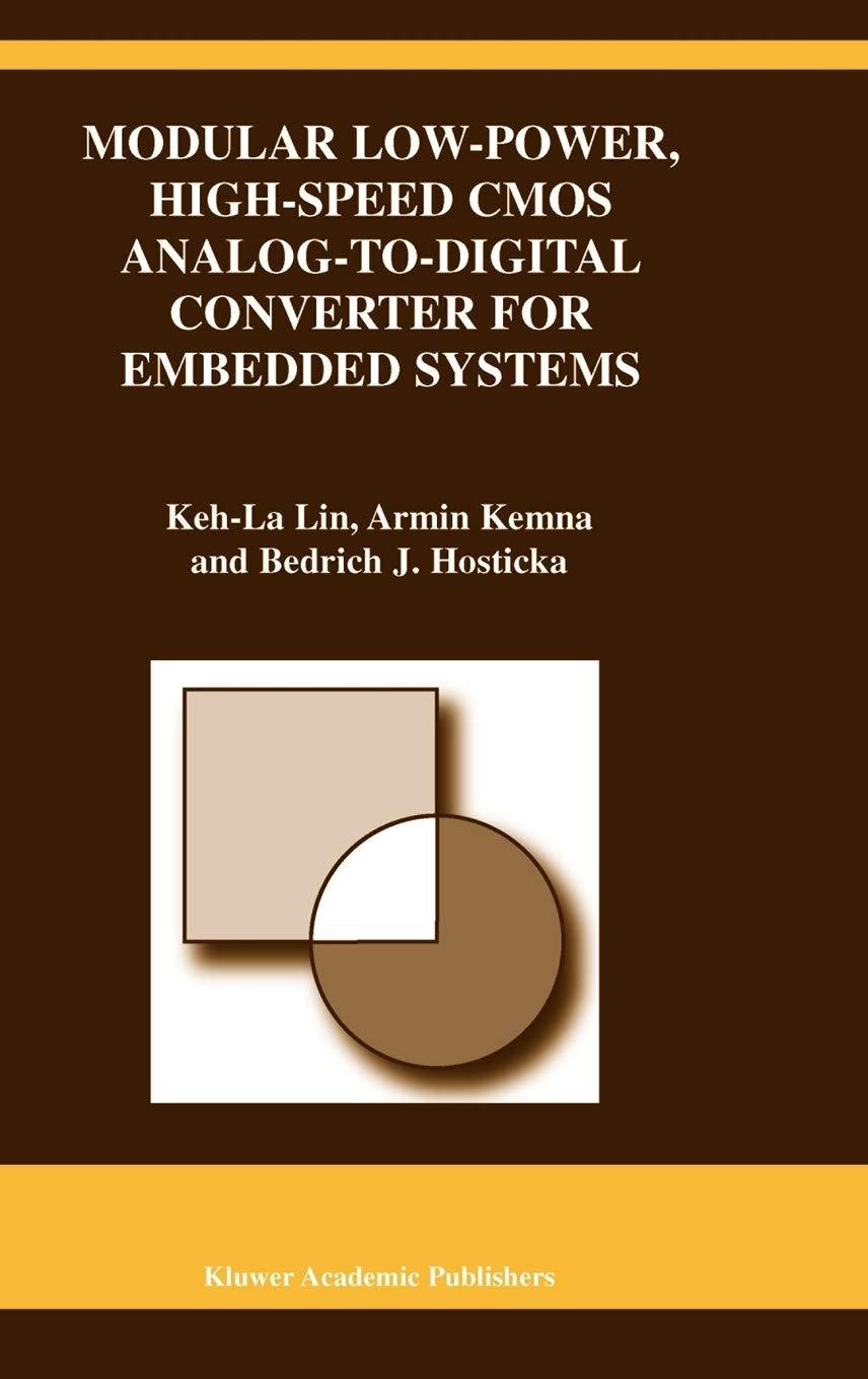 modular low power high speed cmos analog to digital converter of embedded systems 2003 edition keh-la lin,