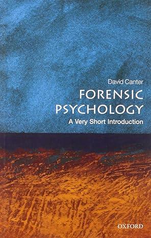 forensic psychology 1st edition david canter 0199550204, 978-0199550203
