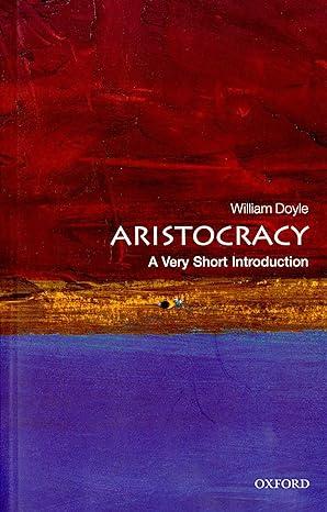 aristocracy 1st edition william doyle 0199206783, 978-0199206780